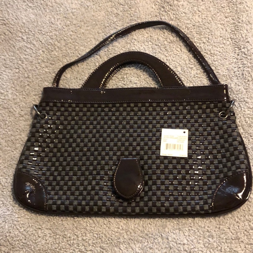 HOBO Brand bronze clutch w/ detachable strap